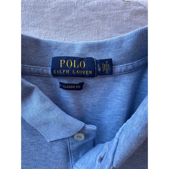 Polo Ralph Lauren Slim-Fit Jacquard Short-Sleeve Polo Shirt Large Blue - Picture 4 of 9